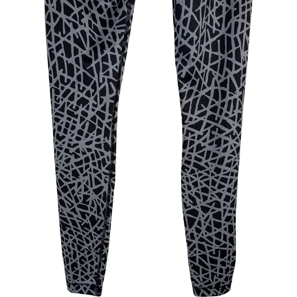 Under Armour‎ Leggings Women Small Gray Black Geometric HeatGear Compression Gym - Picture 5 of 13